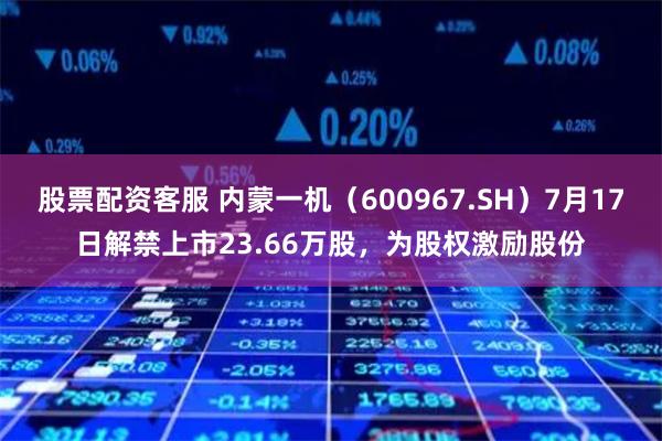 股票配资客服 内蒙一机（600967.SH）7月17日解禁上市23.66万股，为股权激励股份